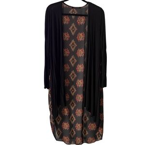 PINK BOUQUET Full Length Duster Cardigan Size M